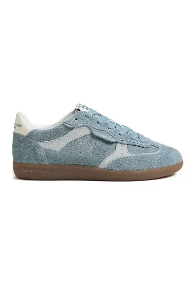 Pantofi sport low-cut cu logo Kallen - Alb fildes/Albastru prafuit