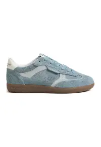 Pantofi sport low-cut cu logo Kallen - Alb fildes/Albastru prafuit