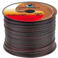 Cablu pentru difuzor, negru, cupru, 2 x 0.75 mm2, rola 100m, KAB0310