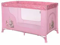 Pătuț pentru bebeluși pe 1 nivel Lorelli - Moonlight, Mellow rose fellows
