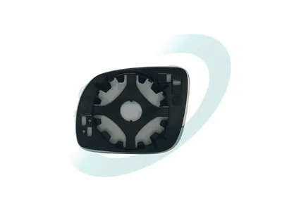 Sticla oglinda exterioara Dreapta potrivit SEAT AROSA, CORDOBA, CORDOBA VARIO; VW BORA, GOLF 4, PASSAT B5 1996-2006 - (convexa, incalzita, albastru)