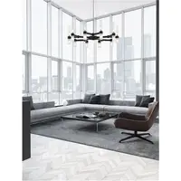 Lampa suspendata CENTURY Mat Negru Metal Clear & Frost Sticla LED G9 12x5 Wat 230V IP20 Fara bec