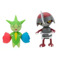Set 2 Mini Figurine Pokemon - Pawniard & Roselia
