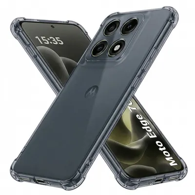 Husa pentru Motorola Edge 70 Pro, Techsuit, Shockproof Clear, Fumurie