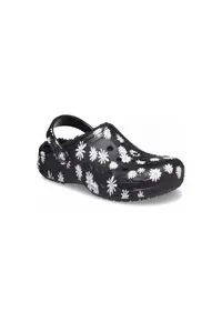 Saboti Izolati Copii - Baya Lined Printed Kids Clog - Negru - Negru