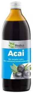 Suc de acai cu camu-camu și vitamina C naturală, 500 ml, EkaMedica