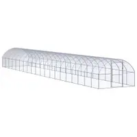 Gossi cotet de gaini pentru exterior, 3x20x2 m, otel zincat