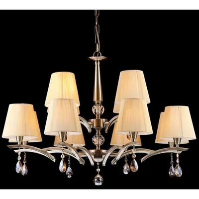 Candelabru Modern Arte,12 becuri dulie E14, 230V,D.80cm, H.54 cm,Bronz