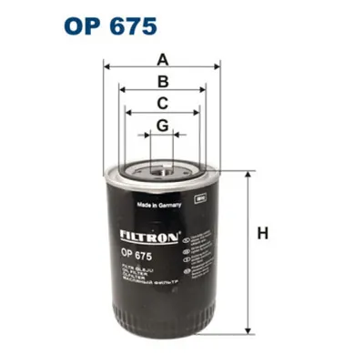 Filtru ulei FILTRON OP 675