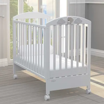 Pătuț pentru bebeluși Bambino Casa - Jolie, Bianco