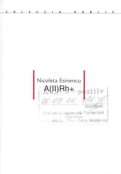 A(II)Rh+ Carte de artist - Paperback brosat - Nicoleta Esinencu