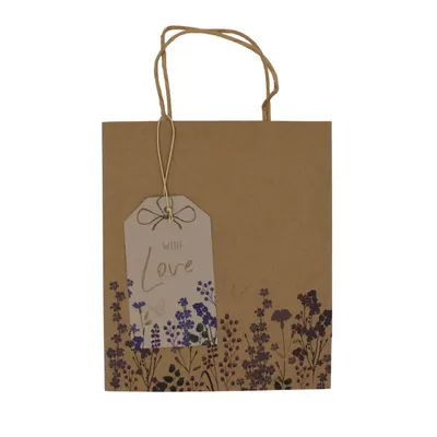 Punga Clairefontaine M Kraft Brown Floral