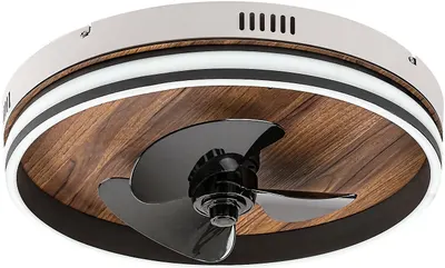 Plafonieră cu LED cu ventilator Rabalux - Faustine 71016, IP 20, 30 W, negru
