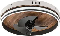 Plafonieră cu LED cu ventilator Rabalux - Faustine 71016, IP 20, 30 W, negru