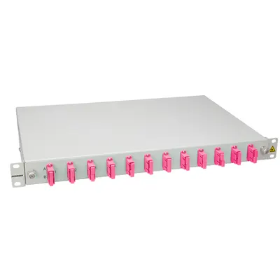 Splicebox, 12 fibre,SC,50/125µm OM4, culisant,19,1UV , ECO