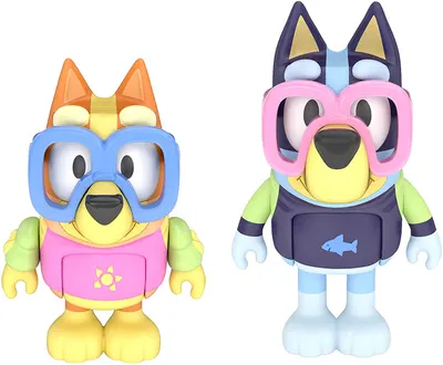 Set 2 figurine - Pool Time - Bluey and Bingo