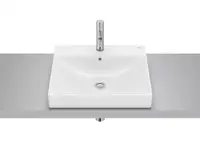 Lavoar Roca Ona A32768L000, montare in blat, 50 x 45 cm, FineCeramic, Alb