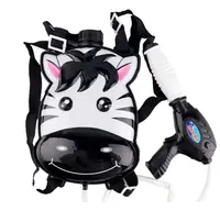 Pistol de apa cu rezerva apa in mini rucsac Wave Mini Zebra