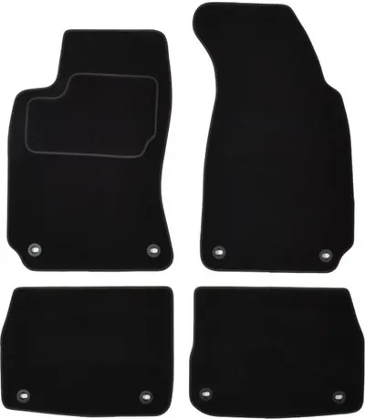 Covorase auto (set, velur, 4 bucati, culoare negru) SKODA SUPERB I intre 2001-2008