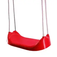 Leagan universal pentru copii, din plastic rezistent, inaltime reglabila, sfoara 10mm, sezut leagan 44 x 22 x 11 cm, Red