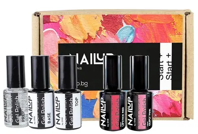 SNB Professional NailUP Set de bază pentru ojă gel, 5 piese