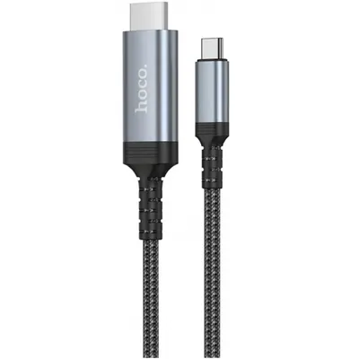 Cablu Audio si Video USB-C - HDMI HOCO UA43, 1.8m, Gri