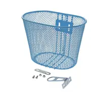 Cos fata biciclete copii, culoare albastru, 25x17x15 cm