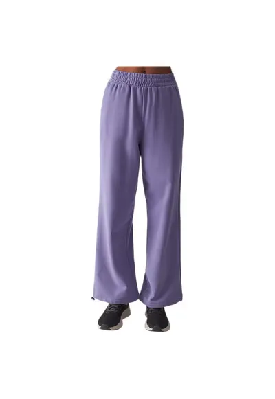 Pantaloni sport dama WAW24TTROF0839 - 4F - Bumbac/Poliester - Mov