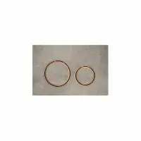 Clapeta actionare dubla rezervor wc, aspect de beton cu inel de design aur rosu, Geberit Sigma50