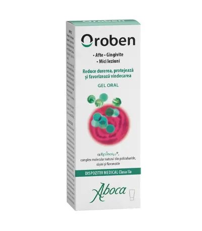 Oroben Gel oral pentru afte și gingivite, 15 ml, Aboca
