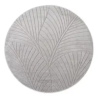 Covor pentru exterior și interior argintiu rotund ø 120 cm Nova 1203 – Ayyildiz Carpets