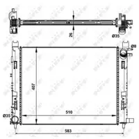Radiator, racire motor NRF 58443