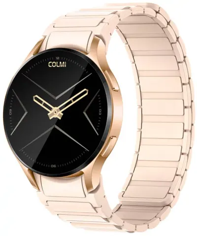 COLMI i28 Ultra Gold Magnetic - Smartwatch 1.43 AMOLED Always-On, AI GPT Assistant, Bluetooth 5.3, Prayer Times, Curea Magnetica Auriu, IP68