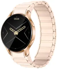 COLMI i28 Ultra Gold Magnetic - Smartwatch 1.43 AMOLED Always-On, AI GPT Assistant, Bluetooth 5.3, Prayer Times, Curea Magnetica Auriu, IP68
