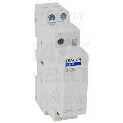 Contactor modular SHK2-25 230V AC, 50Hz, 1 Mod, 2×NO AC1/AC7a, 25A