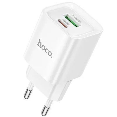 Adaptor retea HOCO C147A, Incarcare rapida 20W, Quick Charge3.0, Alb Engros