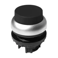 Buton comanda proeminent, cu revenire, negru M22-DH-S