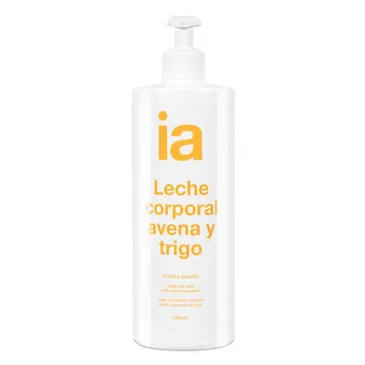 Lapte de corp cu extract de ovaz si grau, cu dispenser, Interapothek | 750 ml