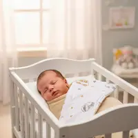 Paturica pentru copii BabyMam Beige Cars, realizata cu doua fete din bumbac si din plus pufos, dimensiune 75 x 50 cm