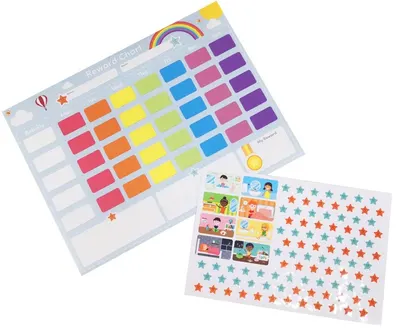 Tablou stimulare Bigjigs - Din carton, cu stickere
