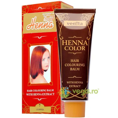 Balsam Colorant pentru Par Henna Sonia Nr.7 Cupru 75g