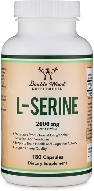 L-Serine, 180 capsule, Double Wood