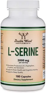 L-Serine, 180 capsule, Double Wood