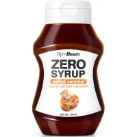 GymBeam Zero Syrup sirop pentru topping fără calorii aroma Salted Caramel 350 ml