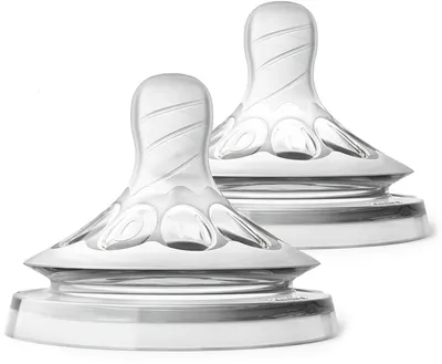 Suzete Philips Avent - Natural, First Flow/lent, 0luni+, 2 buc