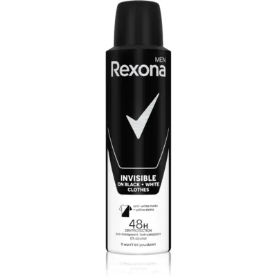 Rexona Men Invisible spray anti-perspirant impotriva petelor albe 150 ml
