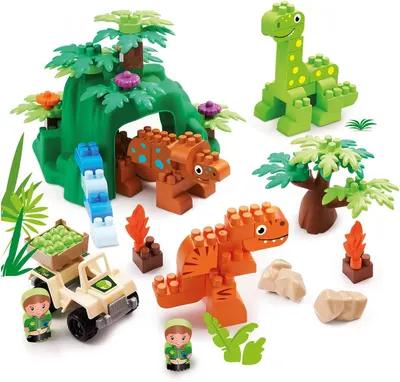 Set de joacă Ecoiffier Abrick - Dinosaur Land