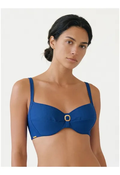 Top bikini dama - albastru - material sintetic - uni