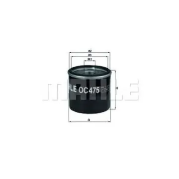 Filtru ulei MAHLE ORIGINAL OC 475