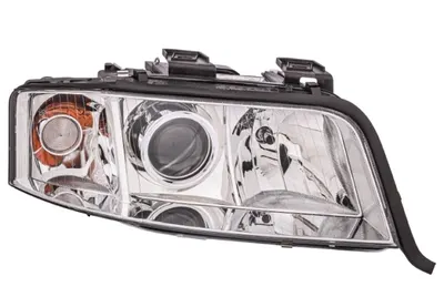 Far dreapta (2 H7, reglaj electric, cu motoras, fundal cromat) AUDI A6 2001-2005